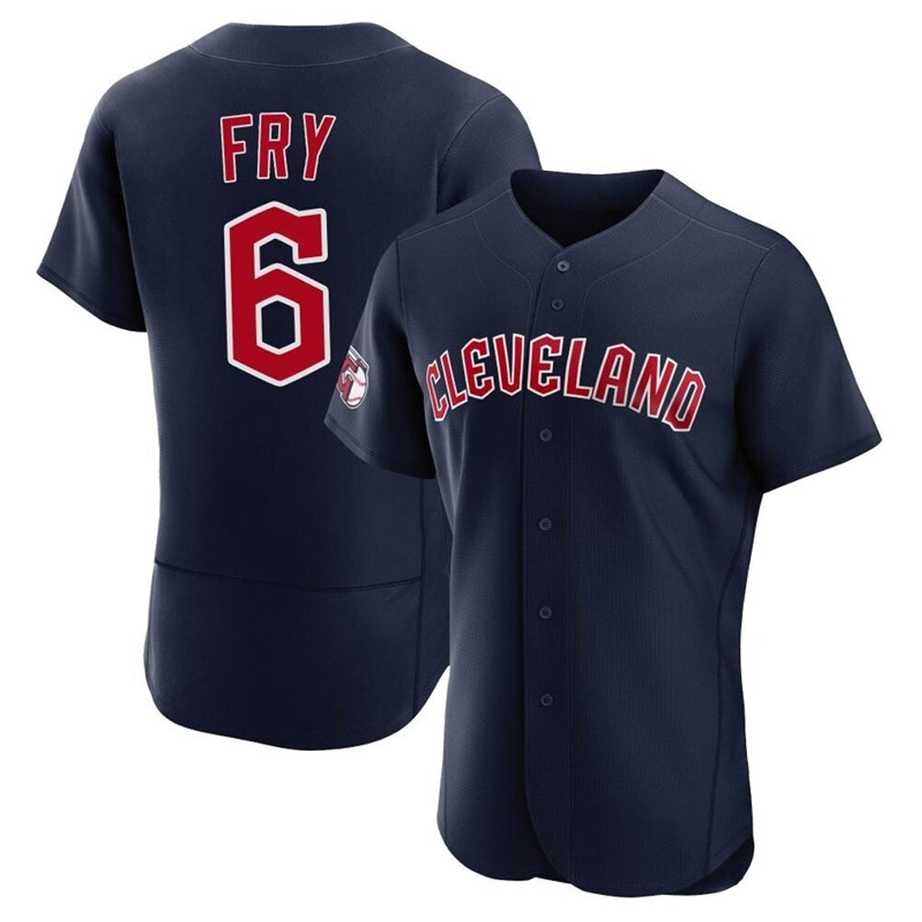 C.Guardians #6 David Fry Player Navy Limited Elite Home Gdoa Stitched Jerseys
