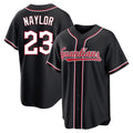 C.Guardians #23 Bo Naylor Player Black Fashion Out Home Game Gdoa Stitched Jerseys