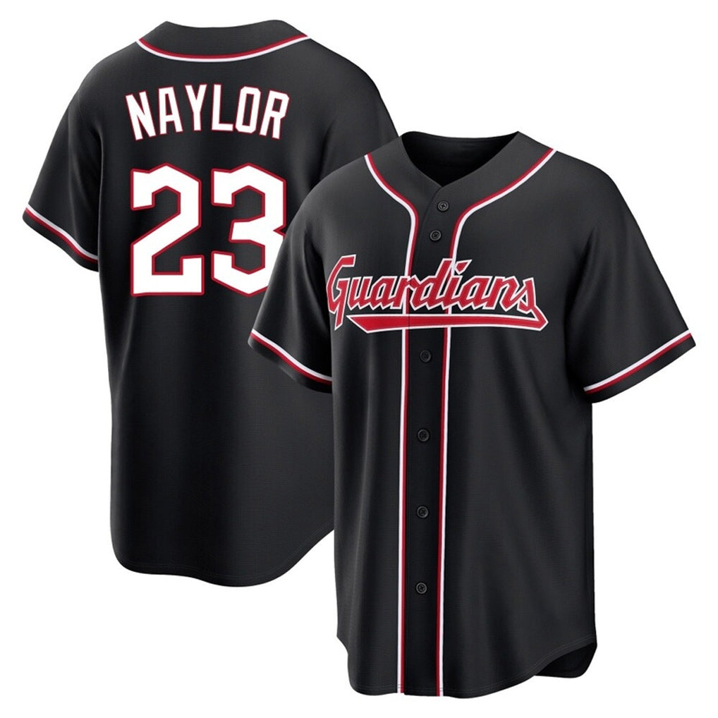 C.Guardians #23 Bo Naylor Player Black Fashion Out Home Game Gdoa Stitched Jerseys