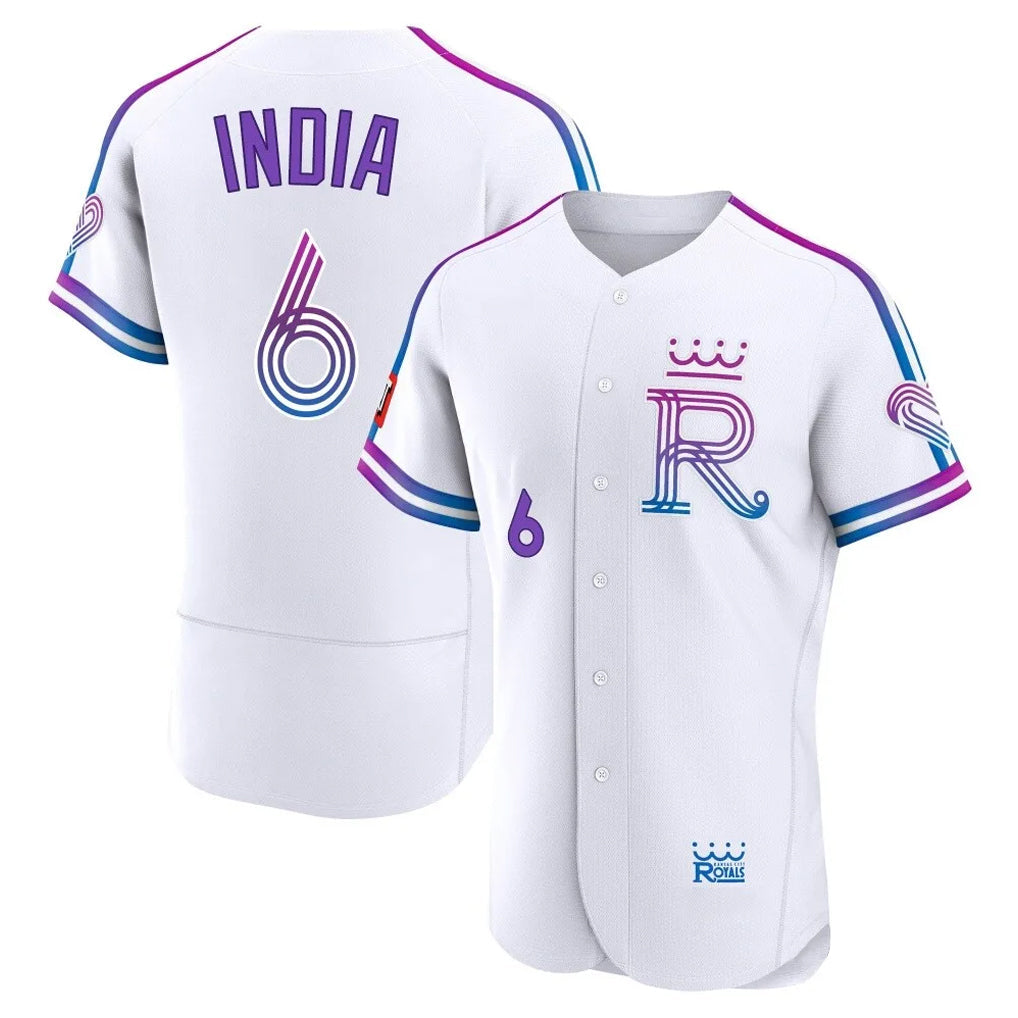 KC.Royals #6 Jonathan India Player White 2026 City Connect Limited Elite Home Gdoa Stitched Jerseys