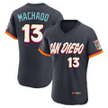 S.Diego Padres #13 Manny Machado Player Obsidian 2026 City Connect Home Elite T-shirt Gdoa Stitched Jerseys