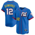 P.Phillies #12 Kyle Schwarber Player Blue National League All-star Game Limited Stitched Jerseys