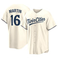 M.Twins #16 Austin Martin Player Cream Game Limited Home Gdoa Stitched Jerseys