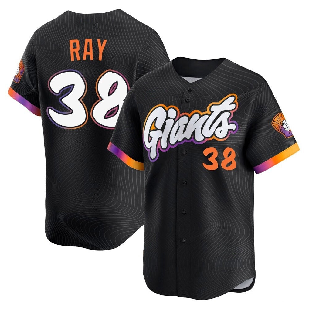 SF.Giants #38 Robbie Ray Player Black 2025 City Connect Home Limited Stitched Jerseys