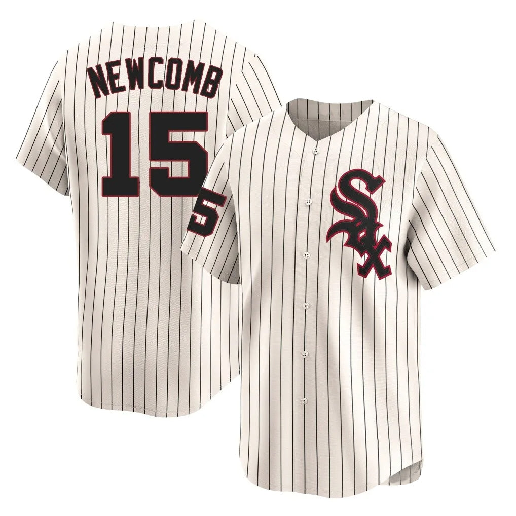 C.White Sox #15 Sean Newcomb Player Cream Cooperstown Collection Limited Home Gdoa Stitched Jerseys