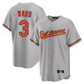 B.Orioles #3 Taylor Ward Player Gray Home Game Gdoa Stitched Jerseys
