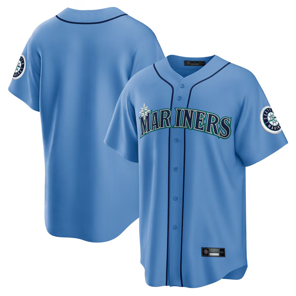 S.Mariners ## Mariners Blank Player Light Blue Home Limited Gdoa Stitched Jerseys
