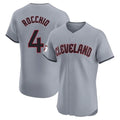 C.Guardians #4 Brayan Rocchio Player Gray Road Limited Elite Home Gdoa Stitched Jerseys