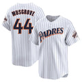S.Diego Padres #44 Joe Musgrove Player White Cooperstown Collection Limited Home Stitched Jerseys