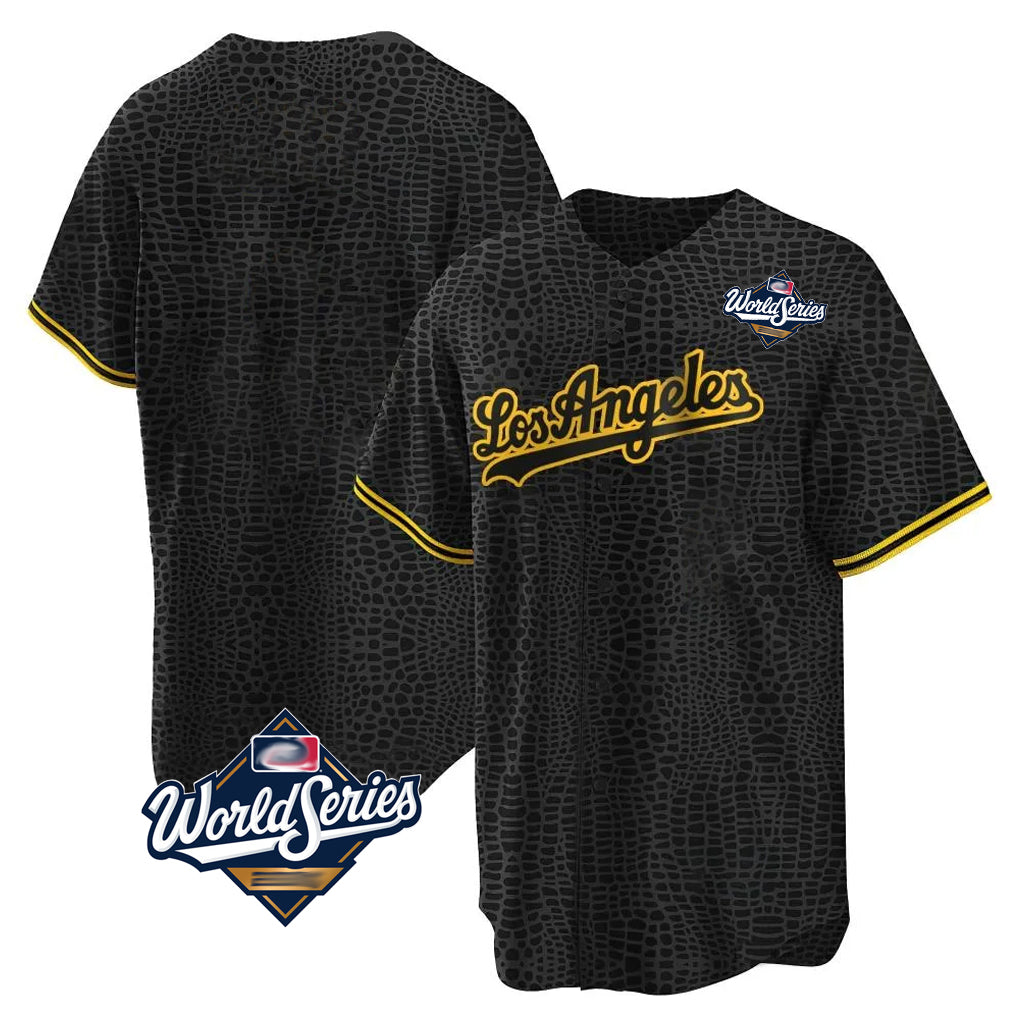 LA.Dodgers ## Dodgers Blank Player Black Gold Limited Home World Series Gdoa Stitched Jerseys