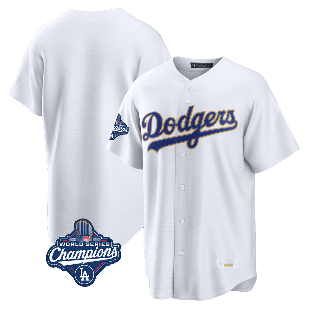 LA.Dodgers ## Dodgers Blank Player Gold White 2026 Collection Stadium Limited World Series Meet Gdoa Stitched Jerseys