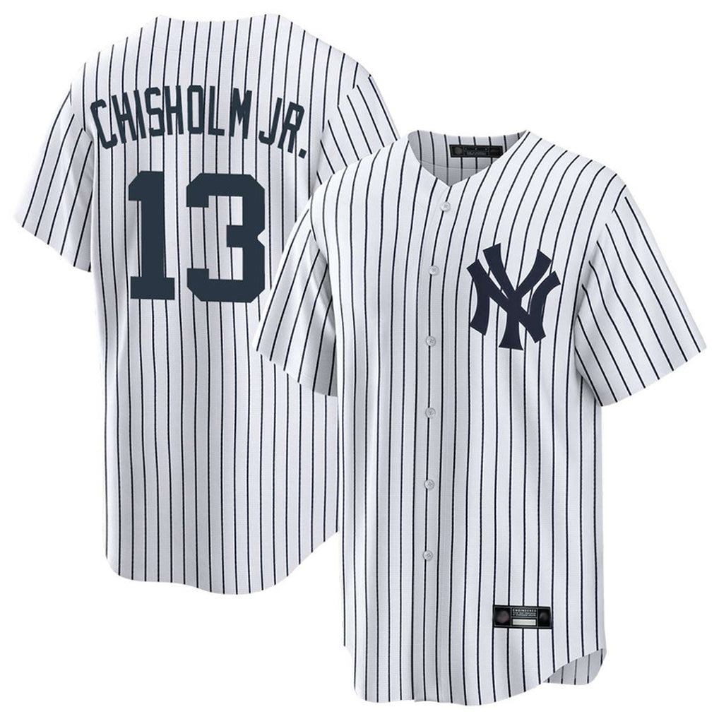 NY.Yankees #13 Jazz Chisholm Jr Player White Game Home Gdoa Stitched Jerseys