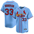 St. Louis Cardinals #33 Brendan Donovan Player Light Blue Home Limited Stitched Jerseys