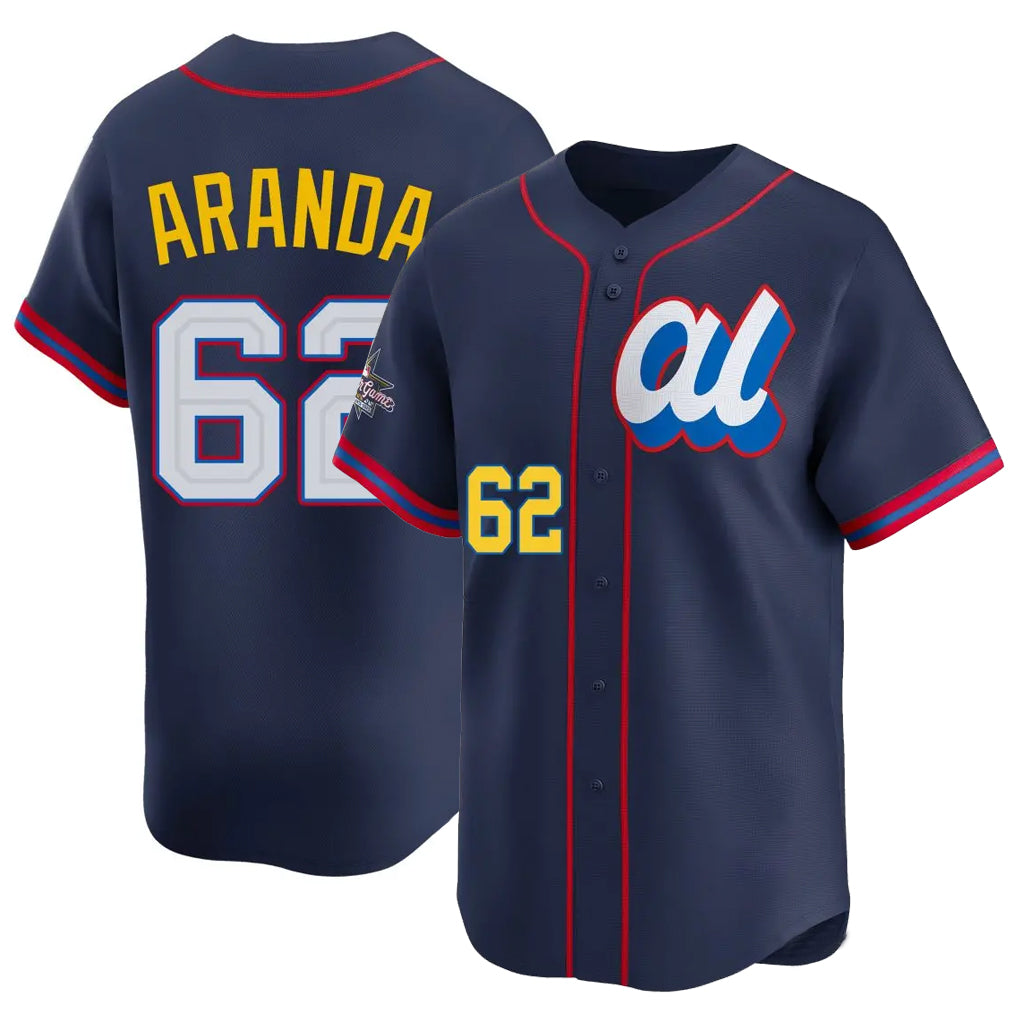T.Bay Rays #62 Jonathan Aranda Player Navy Limited American League All-Star Edition Stitched Jerseys