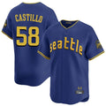 S.Mariners #58 Luis Castillo Player Royal City Connect Home Limited Stitched Jerseys