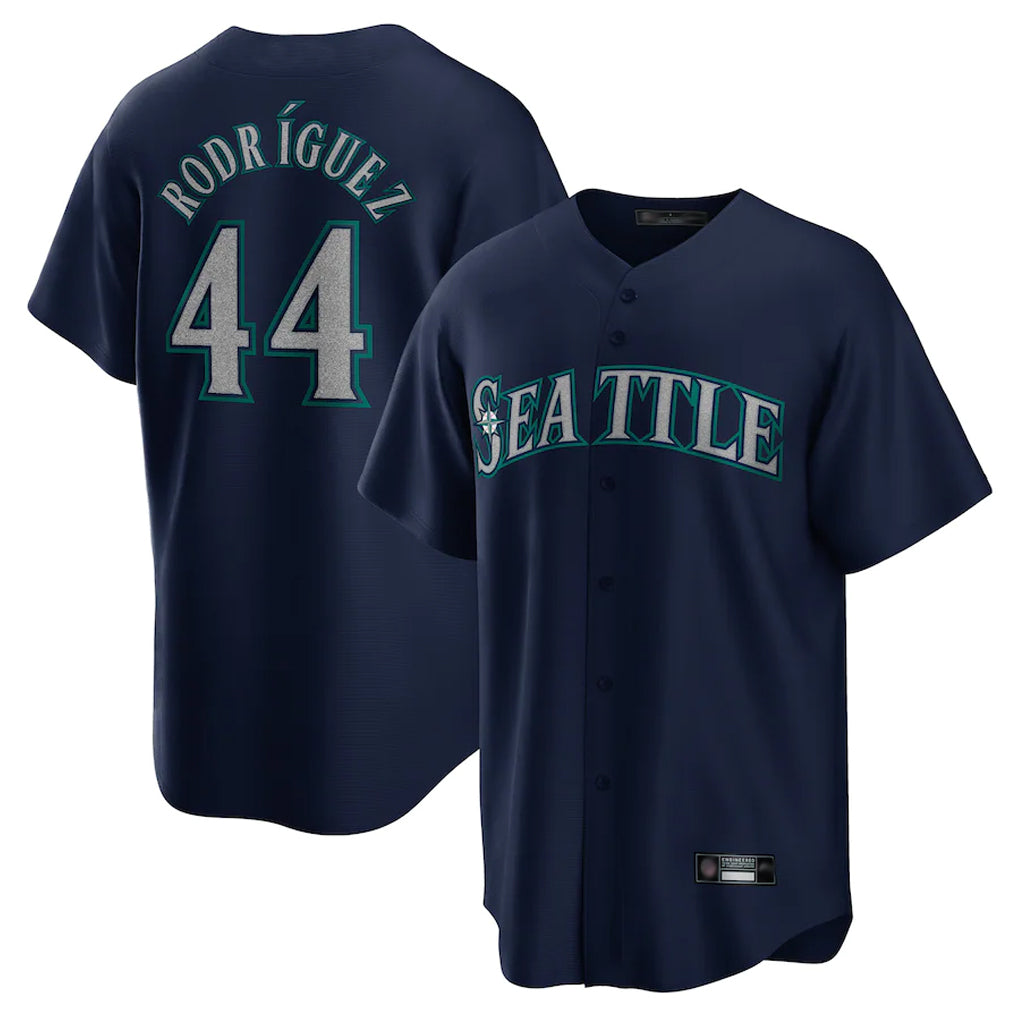 S.Mariners #44 Julio Rodriguez Player Navy Home Game Stitched Jerseys