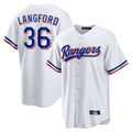 T.Rangers #36 Wyatt Langford Player White Home Game Stitched Jerseys