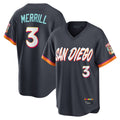 S.Diego Padres #3 Jackson Merrill Player Obsidian 2026 City Connect Home Limited T-shirt Stitched Jerseys