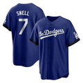 LA.Dodgers #7 Blake Snell Player Royal City Connect Home Game Gdoa Stitched Jerseys