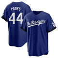 LA.Dodgers #44 Andy Pages Player Royal City Connect Home Game Gdoa Stitched Jerseys