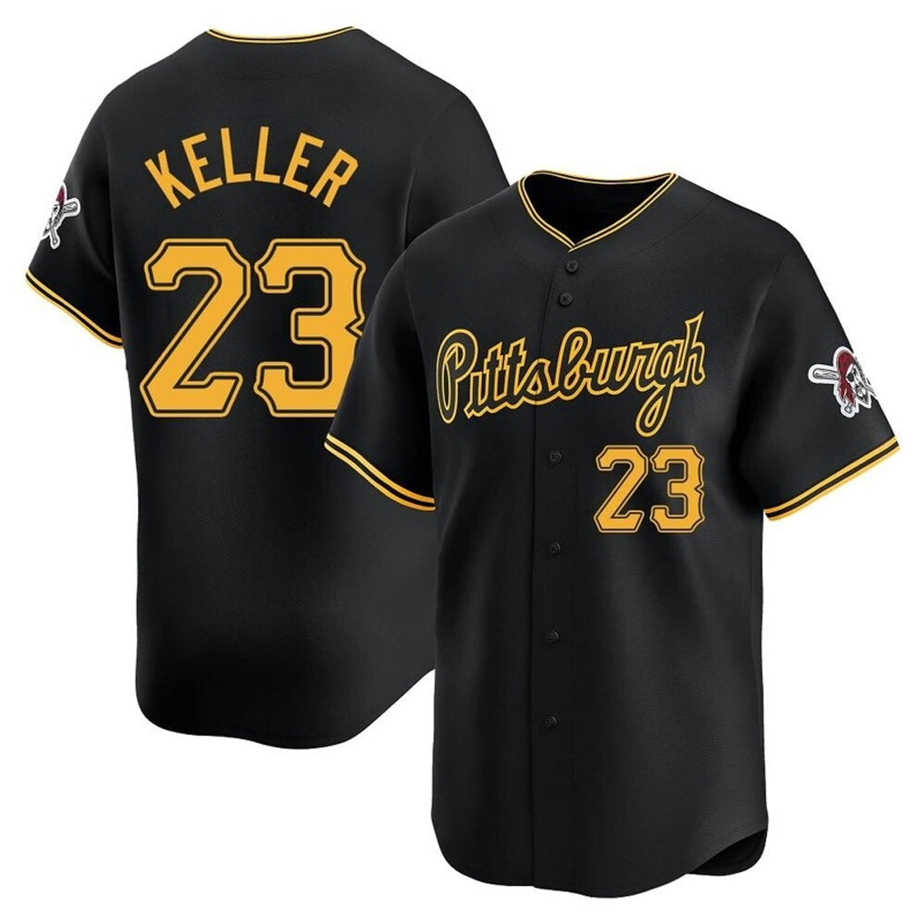 P.Pirates #23 Mitch Keller Player Black Home Limited Stitched Jerseys