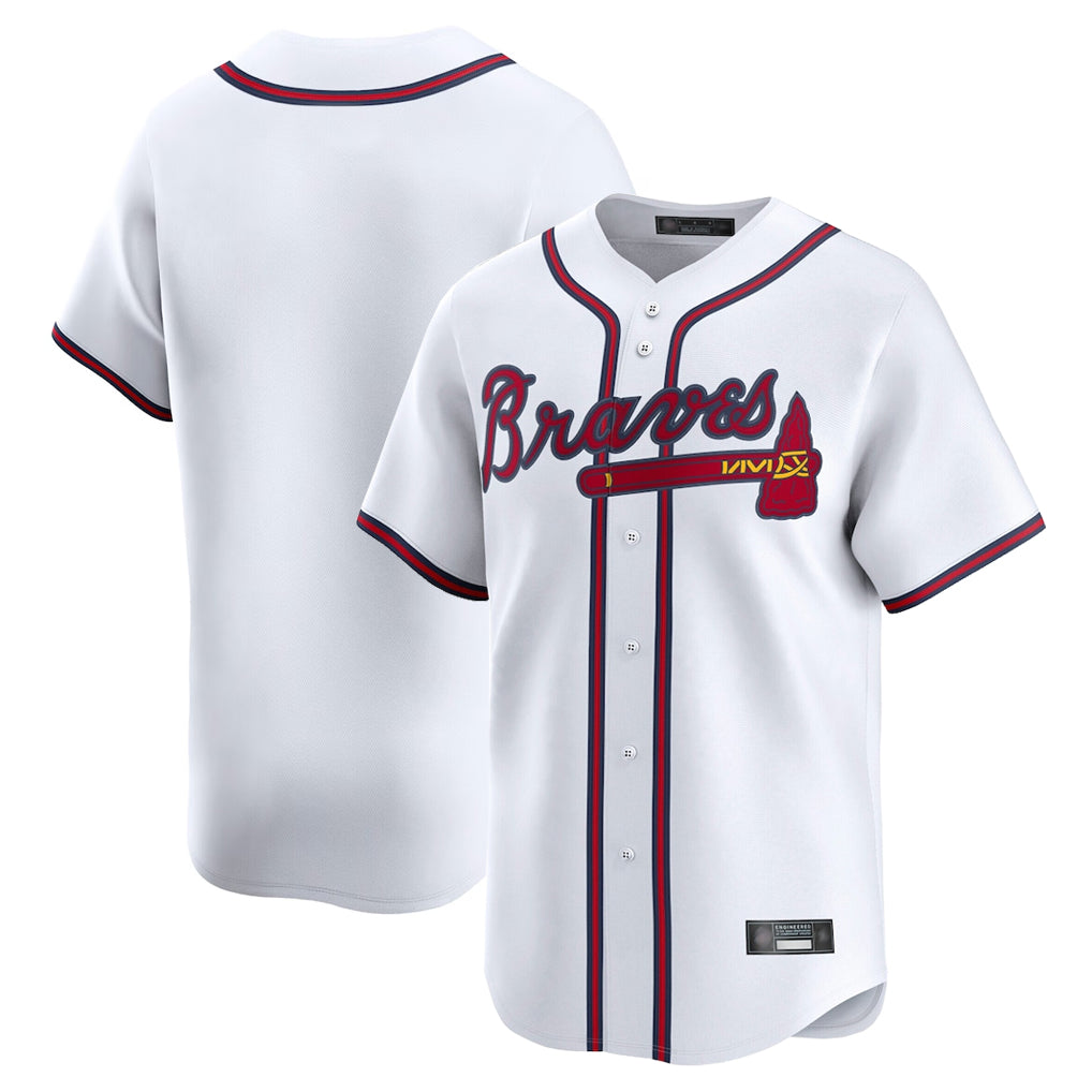 A.Braves ## Braves Blank Player White Limited Home Game Gdoa Stitched Jerseys