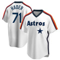H.Astros #71 Josh Hader Player White Cooperstown Collection T-shirt Gdoa Stitched Jerseys