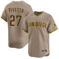 S.Diego Padres #27 Nick Pivetta Player Khaki Home Limited Stitched Jerseys