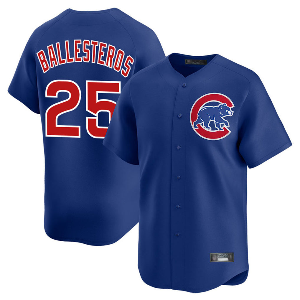 C.Cubs #25 Mois¨¦s Ballesteros Player Royal Limited Home Gdoa Stitched Jerseys