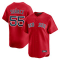 B.Red Sox #55 Ranger Su¨¢rez Player Red Limited Home Game Gdoa Stitched Jerseys