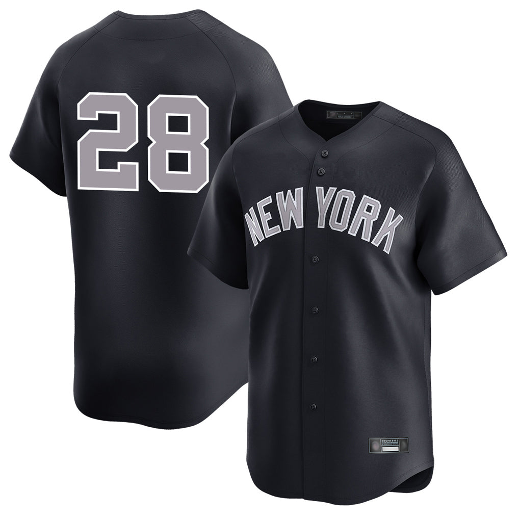 NY.Yankees #28 Austin Wells Player Navy Limited Stitched Jerseys