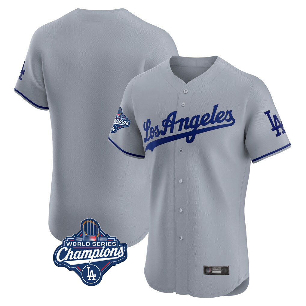 LA.Dodgers ## Dodgers Blank Player Gray Limited Elite Home World Series Meet Gdoa Stitched Jerseys