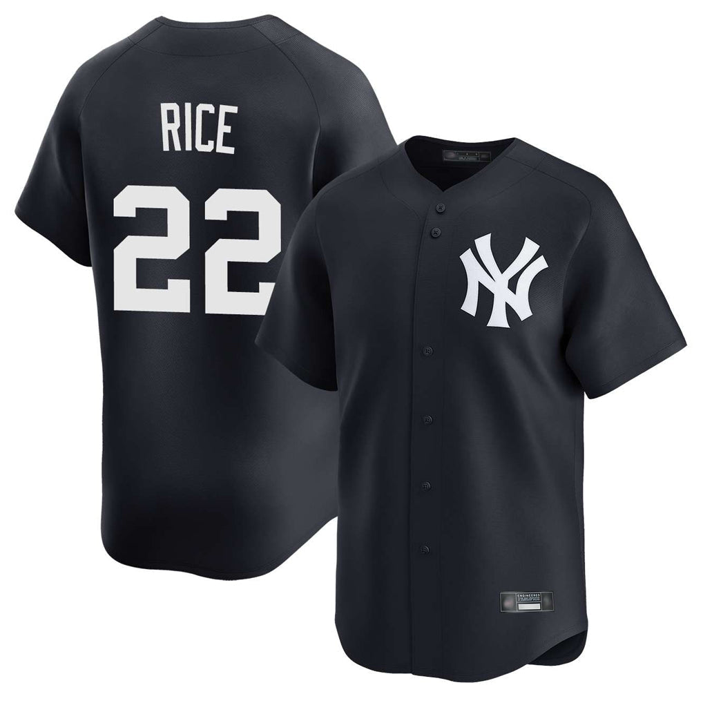 NY.Yankees #22 Ben Rice Player Navy Alternate Limited Home Stitched Jerseys