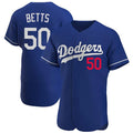 LA.Dodgers #50 Mookie Betts Player Royal Limited Elite Home Gdoa Stitched Jerseys