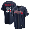 A.Braves #31 Greg Maddux Player Navy USA 250 Fourth Of July Limited Home Game Gdoa250Ys Stitched Jerseys