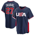 M.Twins #27 Ryan Jeffers Player Navy USA 2026 World Classic Limited Home Gdoa Stitched Jerseys