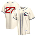 C.Cubs #27 Seiya Suzuki Player Cream Field of Dreams Home Game Gdoa Stitched Jerseys