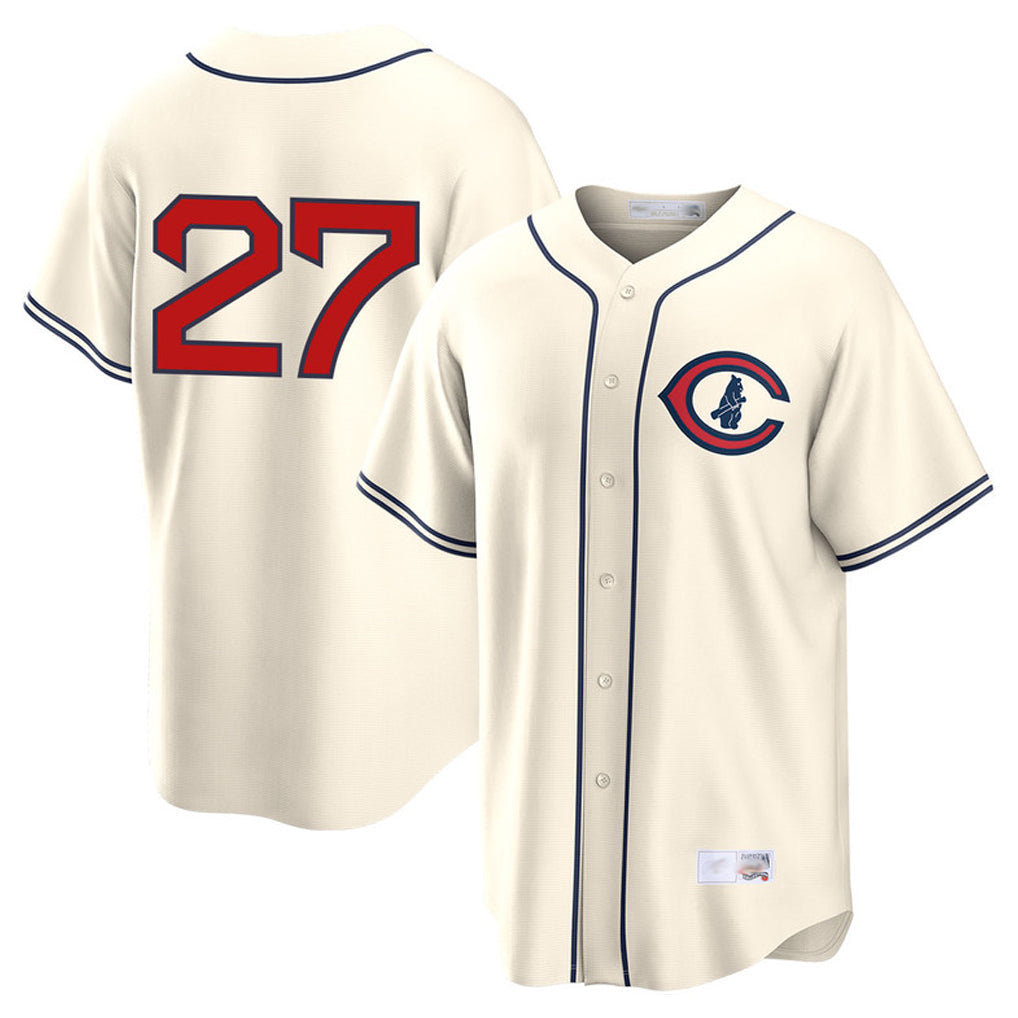 C.Cubs #27 Seiya Suzuki Player Cream Field of Dreams Home Game Gdoa Stitched Jerseys