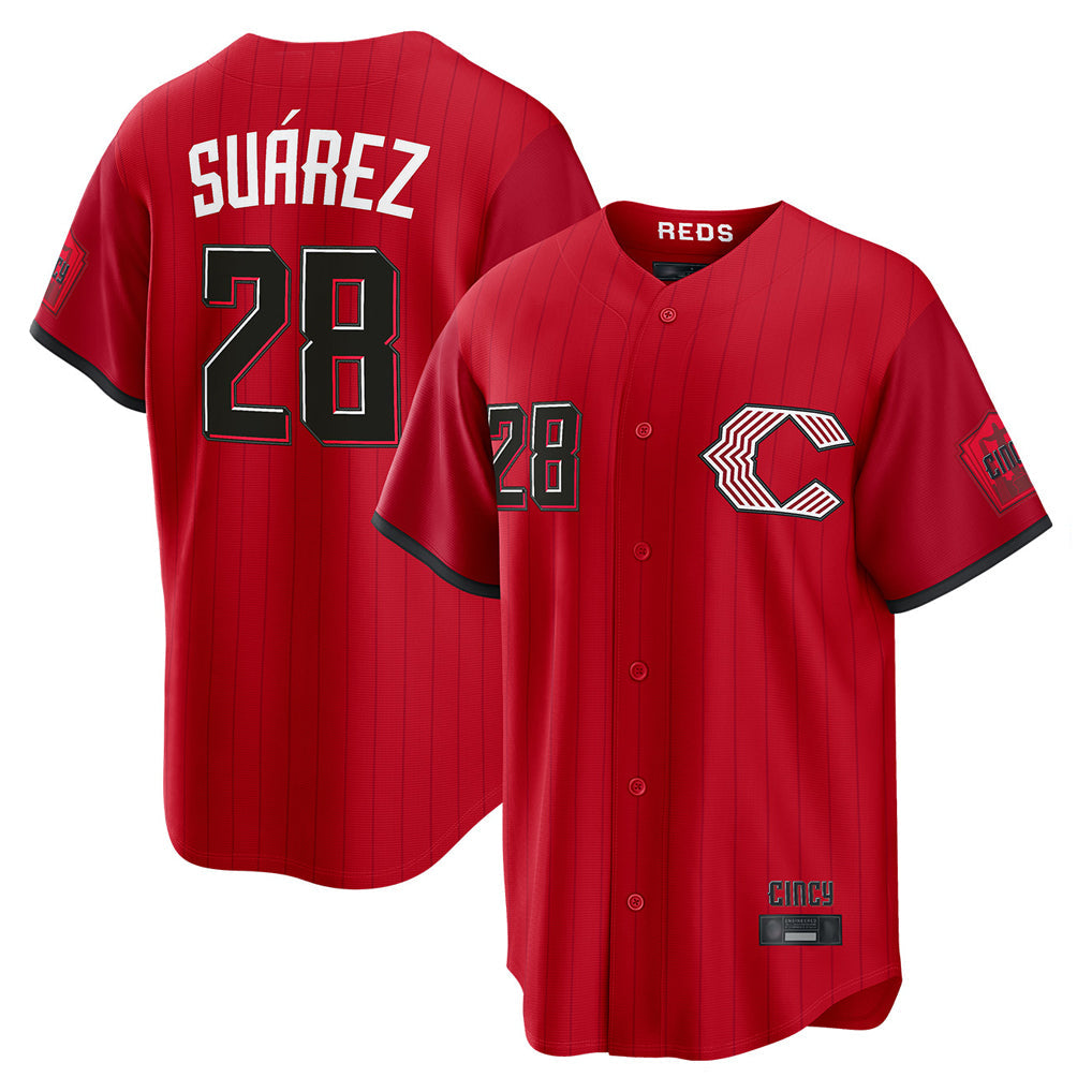 C.Reds #28 Eugenio Su¨¢rez Player Red 2026 City Connect Home Game Gdoa Stitched Jerseys