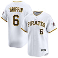 P.Pirates #6 Konnor Griffin Player White Home Limited Gdoa Stitched Jerseys