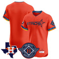 H.Astros ## Astros Blank Player Orange City Connect Texas Patch Vapor Premier Limited Elite Home Gdoa Stitched Jerseys