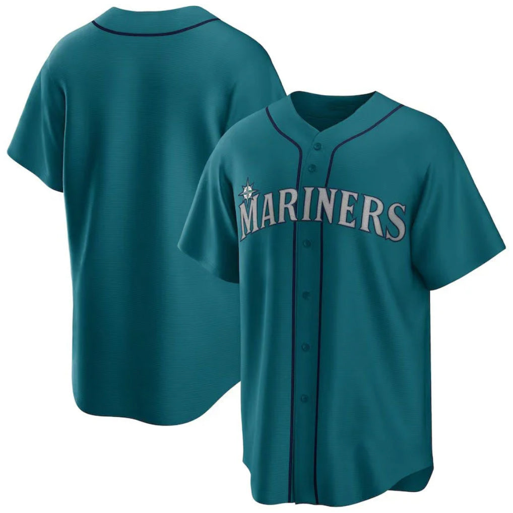 S.Mariners ## Mariners Blank Player Teal Home Game Stitched Jerseys
