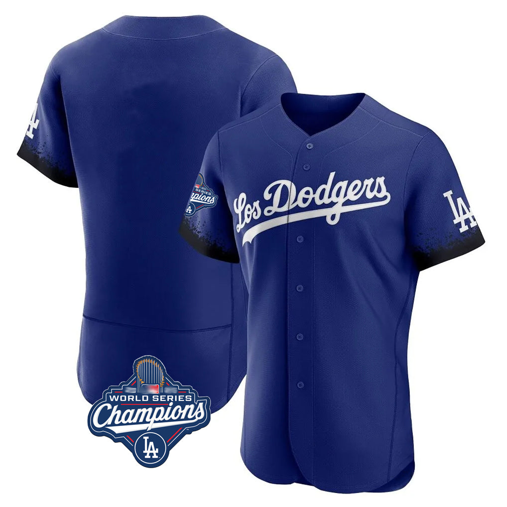 LA.Dodgers ## Dodgers Blank Player Royal City Connect Elite Home World Series Meet Gdoa Stitched Jerseys