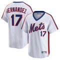 NY.Mets #17 Keith Hernandez Player White Cooperstown Collection T-shirt Game Gdoa Stitched Jerseys