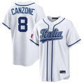 S.Mariners #8 Dominic Canzone Player White Pitch Fashion Game Gdoa Stitched Jerseys
