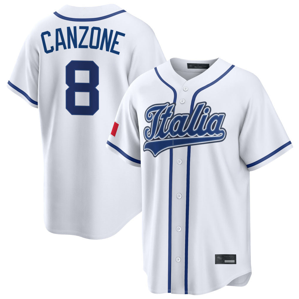 S.Mariners #8 Dominic Canzone Player White Pitch Fashion Game Gdoa Stitched Jerseys