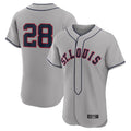 St. Louis Cardinals #28 Nolan Arenado Player Gray Home Limited Elite Gdoa Stitched Jerseys