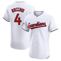 C.Guardians #4 Brayan Rocchio Player White Limited Elite Home Gdoa Stitched Jerseys