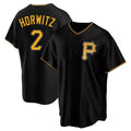 P.Pirates #2 Spencer Horwitz Player Black Alternate 2025 Home Game Stitched Jerseys