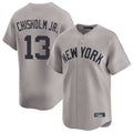 NY.Yankees #13 Jazz Chisholm Jr Player Gray Limited Home Gdoa Stitched Jerseys